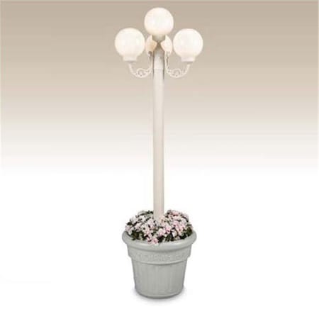 Patioplus Park Globe Planter - White PA452818